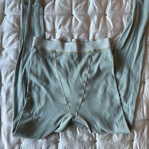 Skims pointelle LOGO LEGGING | MINERAL